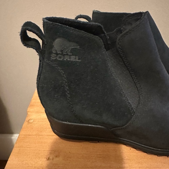 Sorel Black Suede Ankle Boots - Picture 2 of 5